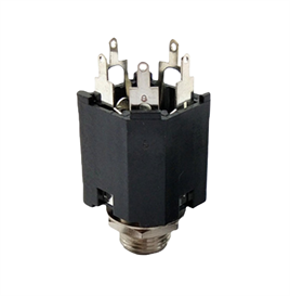IC-261G-1 6,3mm Stereo Jack Dişi Şase 180° 5P