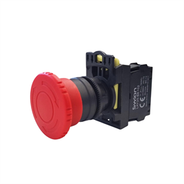 LAY25-ES542 22mm Acil-Stop Bas-Çevir 40mm