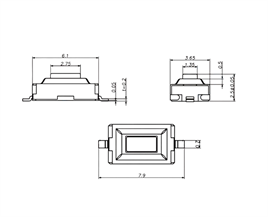 IC-201 Tact Switch Pioneer Buton 3x6x2.5mm SMD