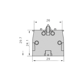 LAY5-Be102 22mm Kontak Blok (NC) Kırmızı