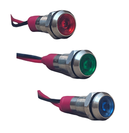 D6S 6MM METAL KABLOLU SİNYAL LAMBASI 12-24V 