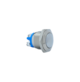 E40B 16MM METAL IŞIKSIZ YAYLI BUTON - BOMBE - 1 NO - IP67