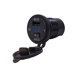 IC-266D-7 Pano Tip Voltmetreli USB 3.0 Anahtarlı