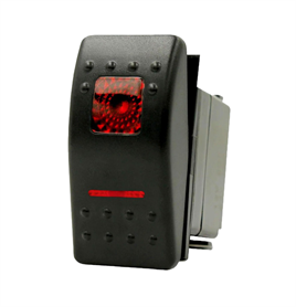 IC-134M-4 Marin Switch Kare + Çizgi Işıklı (On)-Off-(On)