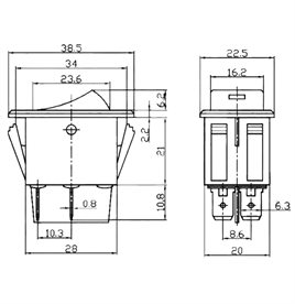 IC-113B OTOMOTİV ANAHTARI LEDLİ 12V 35A