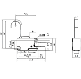 IC-170-2 Micro Switch Orta Kanca 3A