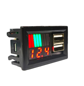 IC-278C Dijital Voltmetre USB Çıkışlı Akü Göstergeli DC 12v - 3,5amp
