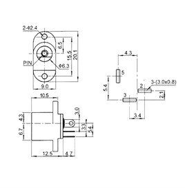 IC-258F DC Jak 2.1mm Kulaklı Tip
