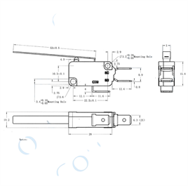 IC-176A Micro Switch Uzun Palet 16A