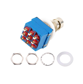 IC-148J-9 Pedal Switch Kalıcılı 9P Ø12mm PBS-24-302