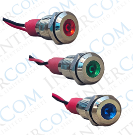 D10S 10MM METAL KABLOLU SİNYAL LAMBASI 12-24V