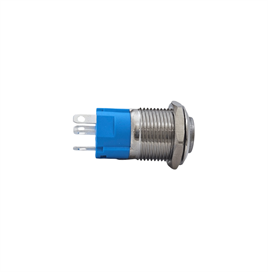 E23 16MM METAL BUTON KALICILI 12-24V TURUNCU LED 1NO/1NC