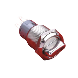 NO94 LAS1-AGQ-22X-31 19mm Metal Mandal Buton ON-OFF-ON IP65