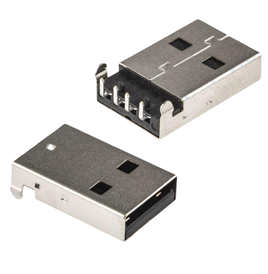 IC-264 USB Şase A Tip 90° Erkek