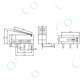 IC-162D Micro Switch Mini Paletli 90°