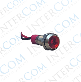 D6S 6MM METAL KABLOLU SİNYAL LAMBASI 12-24V 