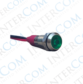 D6S 6MM METAL KABLOLU SİNYAL LAMBASI 12-24V 