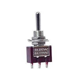 IC-142 Toggle Switch Yaylı ON-OFF-MOM (Kaliteli) Ø6mm MTS-113