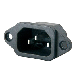 IC-212-S C14 Power Soket Erkek Kulaklı - UL Sertifikalı