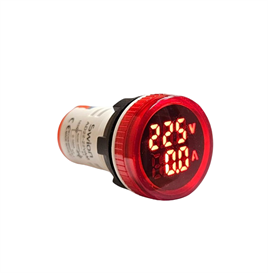 AD22-22VA 22mm Dijital Volt-Ampermetre