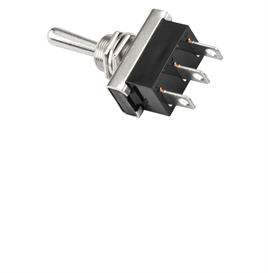 IC-151E-2 Metal Geçişli Anahtar İki Tarafa Yaylı 25 AMPER ON-OFF-ON