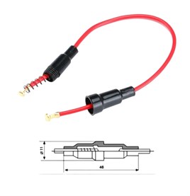 IC-237C Sigorta Yuvası Kablolu 5x20