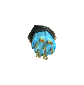 16MM SİYAH KASA 6V RGB LEDLİ KALICILI BUTON