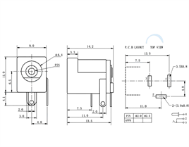 IC-256 DC Jak Şase 2.5mm