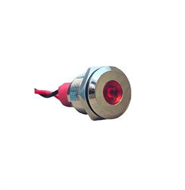 D12S 12MM METAL KABLOLU SİNYAL LAMBASI 12-24V
