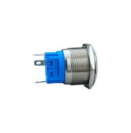 E73 22MM METAL BUTON KALICILI 12-24V YEŞİL LED 1NO/1NC
