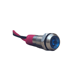 D6S 6MM METAL KABLOLU SİNYAL LAMBASI 12-24V 
