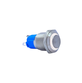 E24 16MM METAL BUTON KALICILI 12-24V BEYAZ LED 1NO/1NC