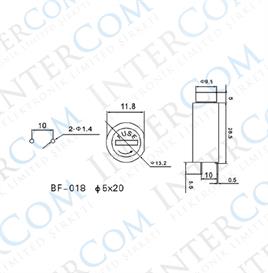 IC-235D Sigorta Yuvası 5x20mm 180° PCB