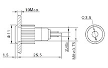 GQ8F-D 8mm Sinyal Lambası IP67