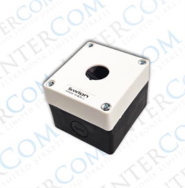 HJ9  22MM BUTON KUTUSU GRİ-SİYAH
