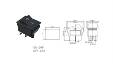 IC-109 Geniş Işıksız YAYLI Anahtar OFF-MOM