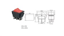 IC-109A Geniş Işıksız YAYLI Anahtar