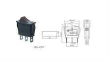 IC-113A Dar Nokta Işıklı Anahtar ON-OFF 