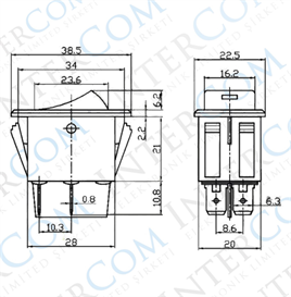 IC-113B OTOMOTİV ANAHTARI LEDLİ 12V 35A