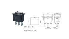IC-123A Mini Işıksız YAYLI Anahtar MOM-OFF-MOM