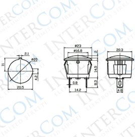 IC-131D SİNYAL LAMBASI 12V DC (LED) 