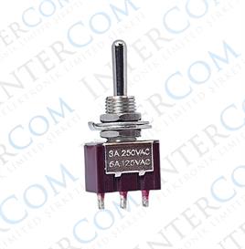 IC-142 Toggle Switch Yaylı ON-OFF-MOM (Kaliteli) Ø6mm MTS-113