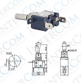 IC-151A Toggle Switch ON-OFF Işıklı - 12Volt DC 20Amper ASW-07D
