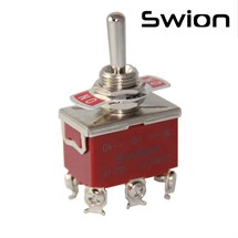 IC-158S SWION Toggle Switch 6P ON-OFF-ON Ø12mm