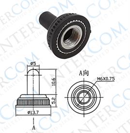 IC-161A Toggle Switch Kılıfı Ø6mm için