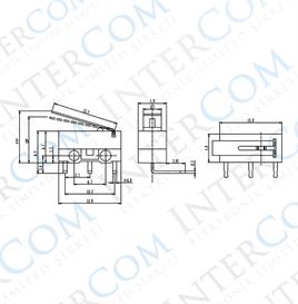 IC-162D Micro Switch Mini Paletli 90°