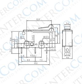 IC-163-4 Micro Switch Lehim Bacak Kısa Kancalı Palet