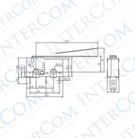IC-164 Micro Switch Lehim Bacak Uzun Paletli KW4-Z3F