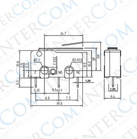 IC-166 Micro Switch İğne (PCB) Bacak Paletli