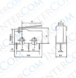 IC-166A Micro Switch İğne (PCB) Bacak Paletli